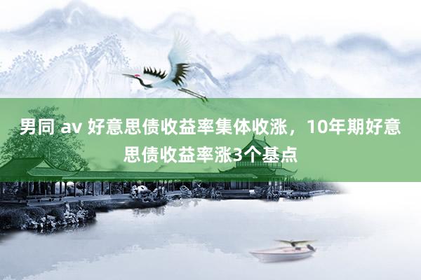 男同 av 好意思债收益率集体收涨，10年期好意思债收益率涨3个基点