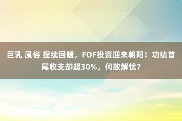 巨乳 風俗 捏续回暖，FOF投资迎来朝阳！功绩首尾收支却超30%，何故解忧？