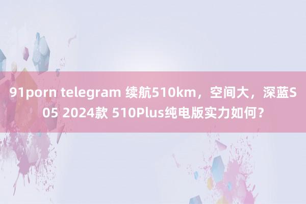 91porn telegram 续航510km，空间大，深蓝S05 2024款 510Plus纯电版实力如何？