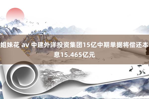 姐妹花 av 中建外洋投资集团15亿中期单据将偿还本息15.465亿元