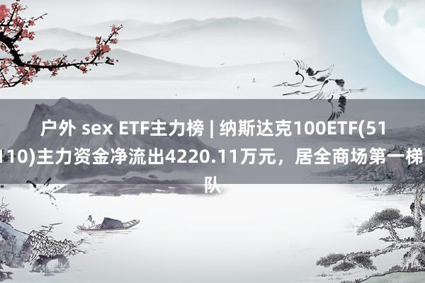 户外 sex ETF主力榜 | 纳斯达克100ETF(513110)主力资金净流出4220.11万元，居全商场第一梯队