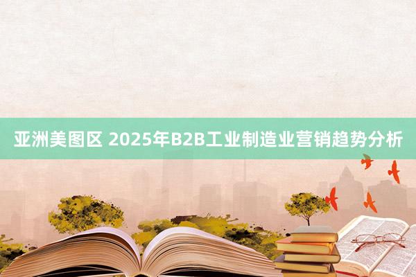 亚洲美图区 2025年B2B工业制造业营销趋势分析