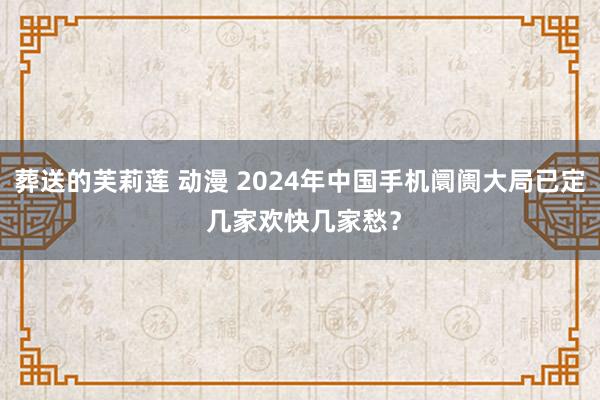 葬送的芙莉莲 动漫 2024年中国手机阛阓大局已定 几家欢快几家愁？