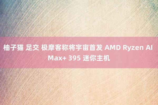 柚子猫 足交 极摩客称将宇宙首发 AMD Ryzen AI Max+ 395 迷你主机